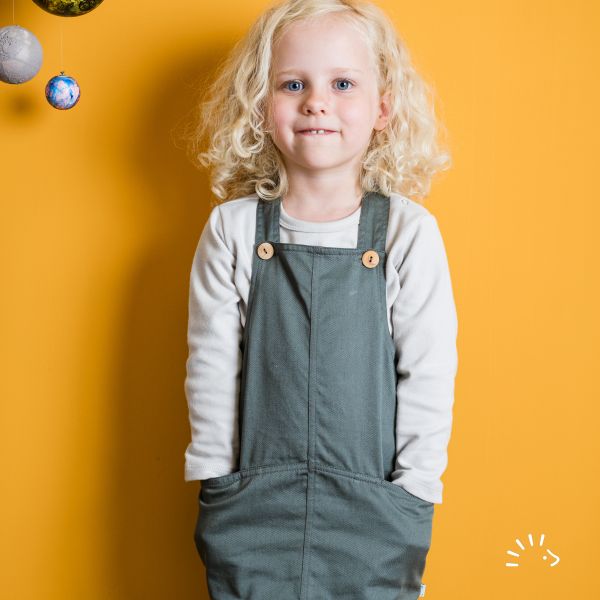 Latzkleid Twill GOTS