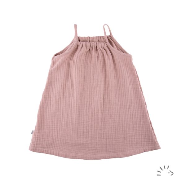 Spaghettiträgerkleid Musseline GOTS