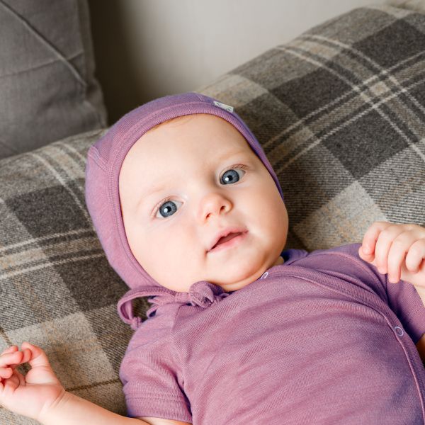 Babymütze Wolle-Seide GOTS