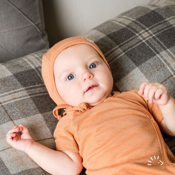 Babymütze Wolle-Seide GOTS