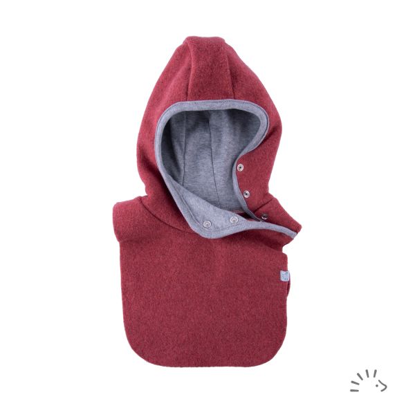 Schlupfhaube Baumwollfleece GOTS