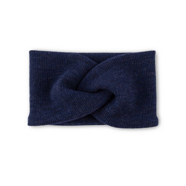 Stirnband mit Knoten Wollstrick GOTS