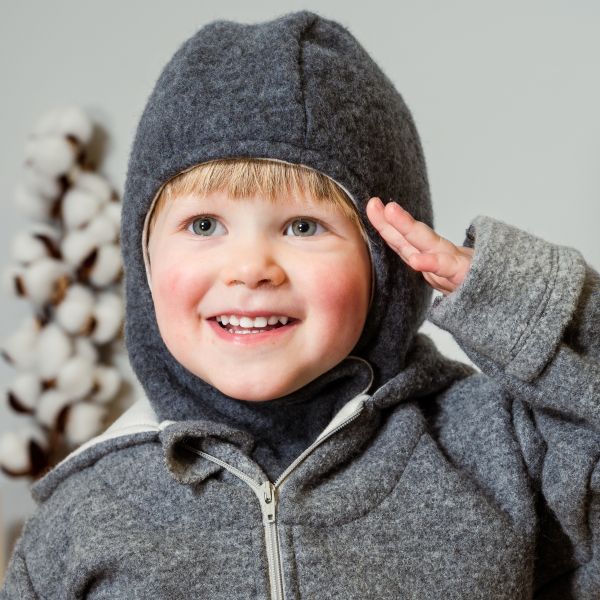 Schlupfhaube Wollfleece GOTS