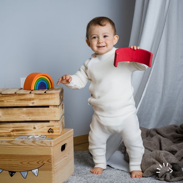 Wickelhemd kbT Wollstrick