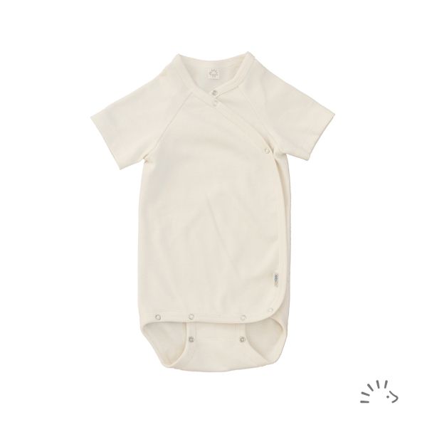 Wickelbody 1/2 Arm Wolle/Seide GOTS