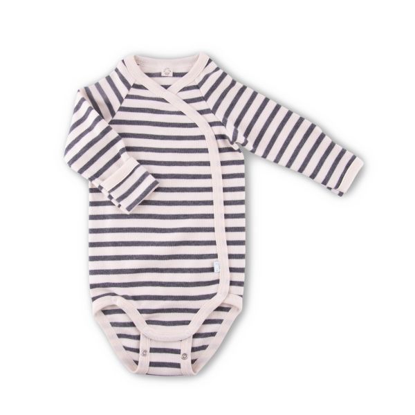 Langarm-Wickelbody Interlock GOTS