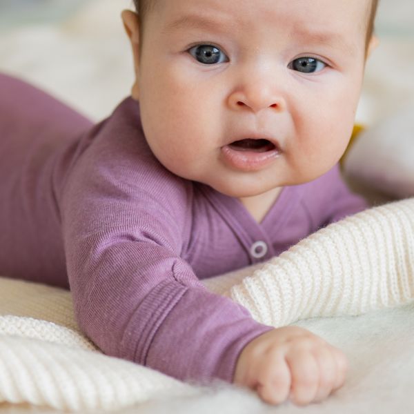 Wickelbody langarm Wolle-Seide GOTS