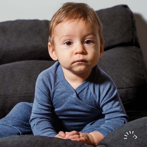 Wickelbody langarm Wolle-Seide GOTS