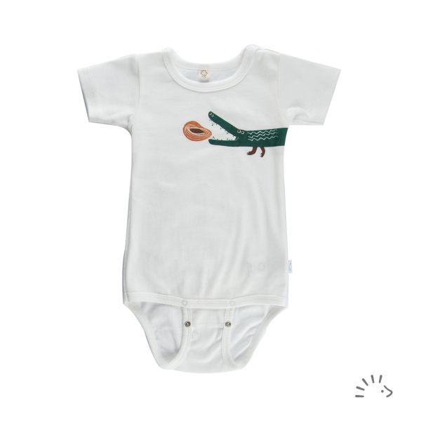 Kurzarm Body aus Baumwolle