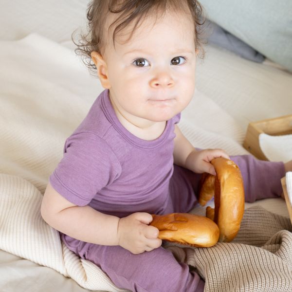 Kurzarmbody Wolle-Seide GOTS