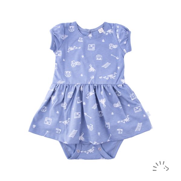 Kurzarm Body mit Röckchen