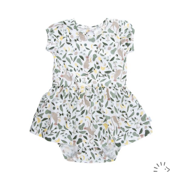 Kurzarm Body mit Röckchen