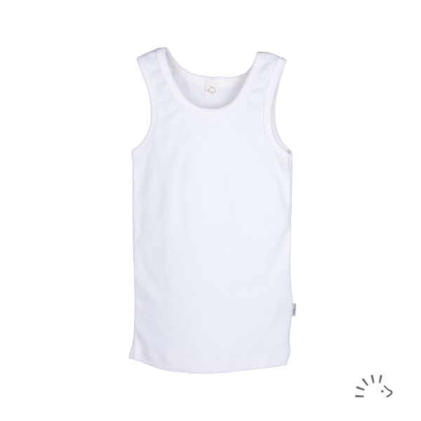 Unterhemd 0/0 Arm Feinripp