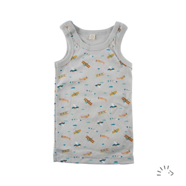 Unterhemd 0/0 Feinripp GOTS