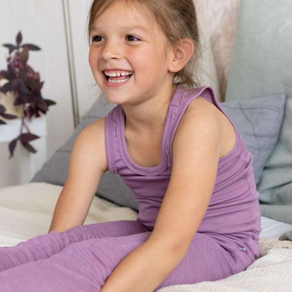 Unterhemd ärmellos Wolle-Seide GOTS