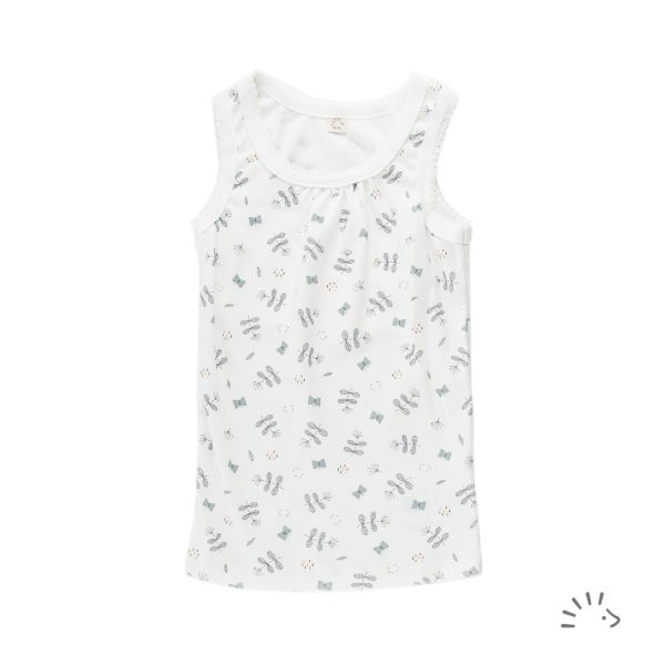 Unterhemd mit Zackenspitze