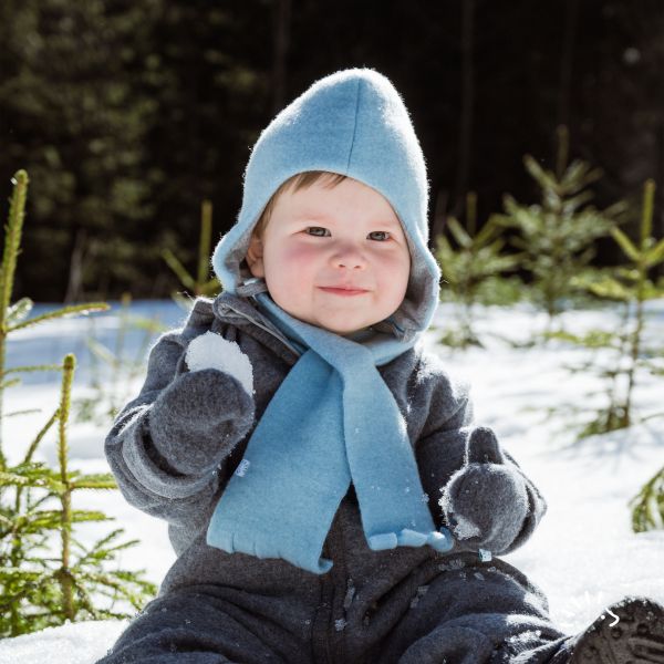 Wollmütze mit Bindeband 