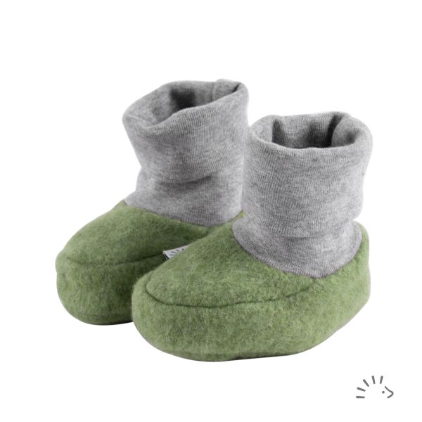 Babyschuh aus Baumwollfleece 