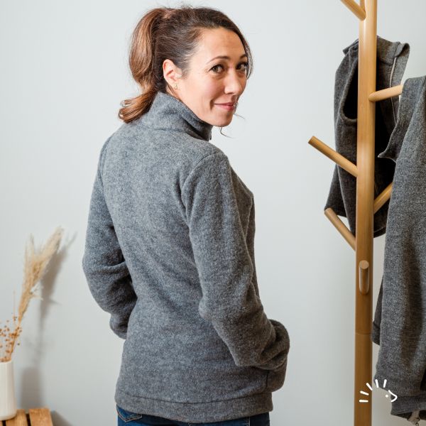 Adult Jacket Wollfleece GOTS