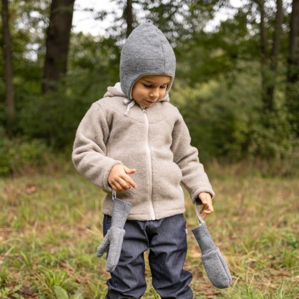 Bindemütze Wollfleece GOTS