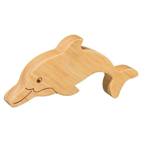 Holztier natur Delfin NA74