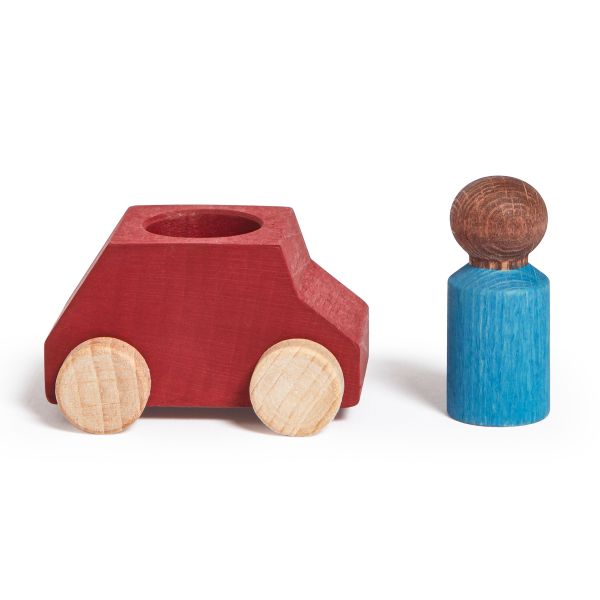 lubu Holzauto mit Figur