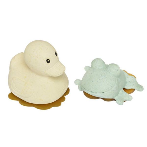 HEVEA Badespielzeug Ente und Frosch