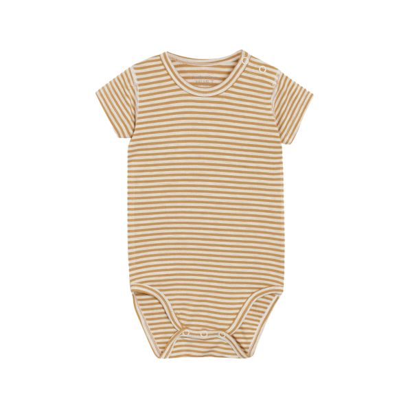 Kurzarmbody Streifen Bambusviskose