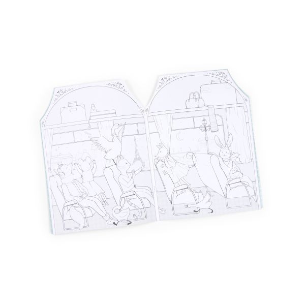 Malbuch/Haus mit Sticker