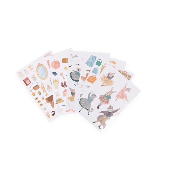 Malbuch/Haus mit Sticker