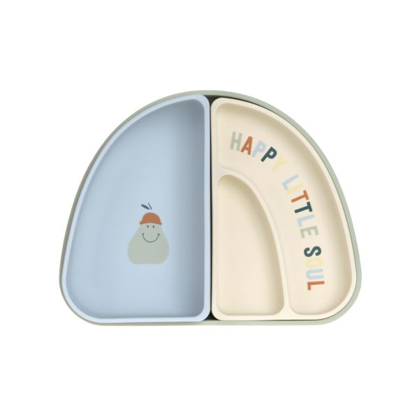 Silikon-Geschirrset blau - Lässig