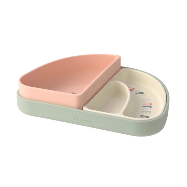 Silikon-Geschirrset rosa - Lässig