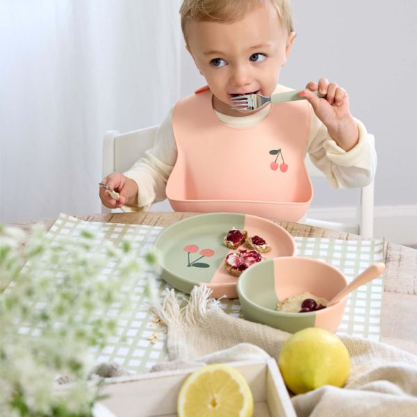 Silikonteller Kirsche Lässig