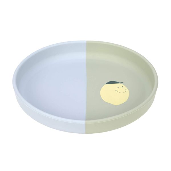 Silicone Plate Lemon blau-grün