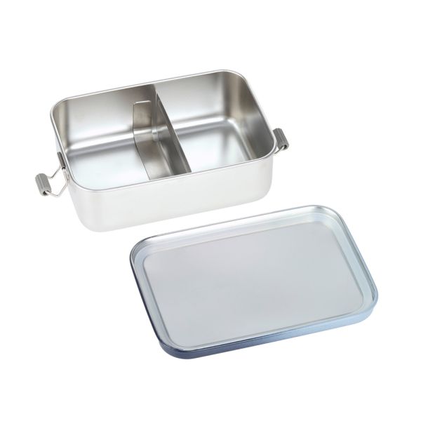 Lunchbox Stainless Steel dark blue/light blue