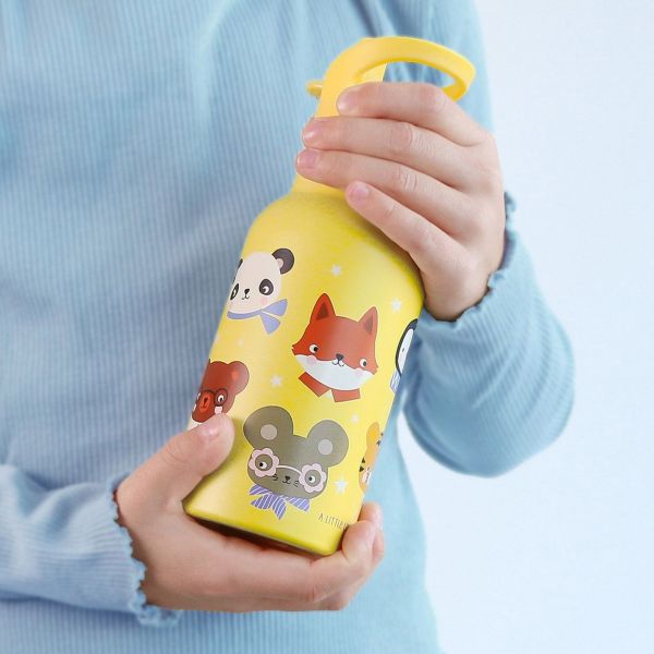 Trinkflasche Edelstahl Tierfreund