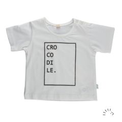 0526/White - Print: Crocodile