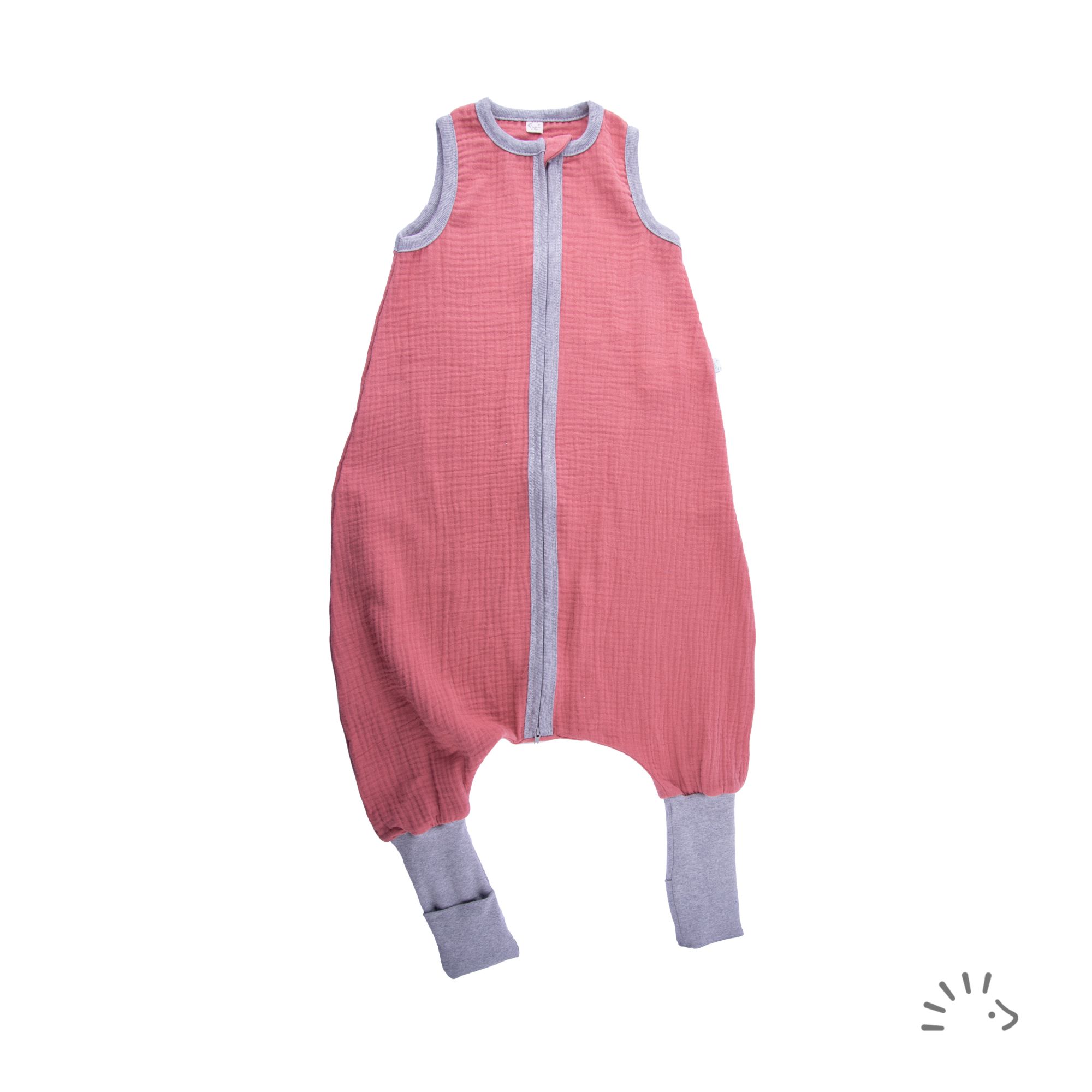 Schlafsack mit Beinen Musselin GOTS
