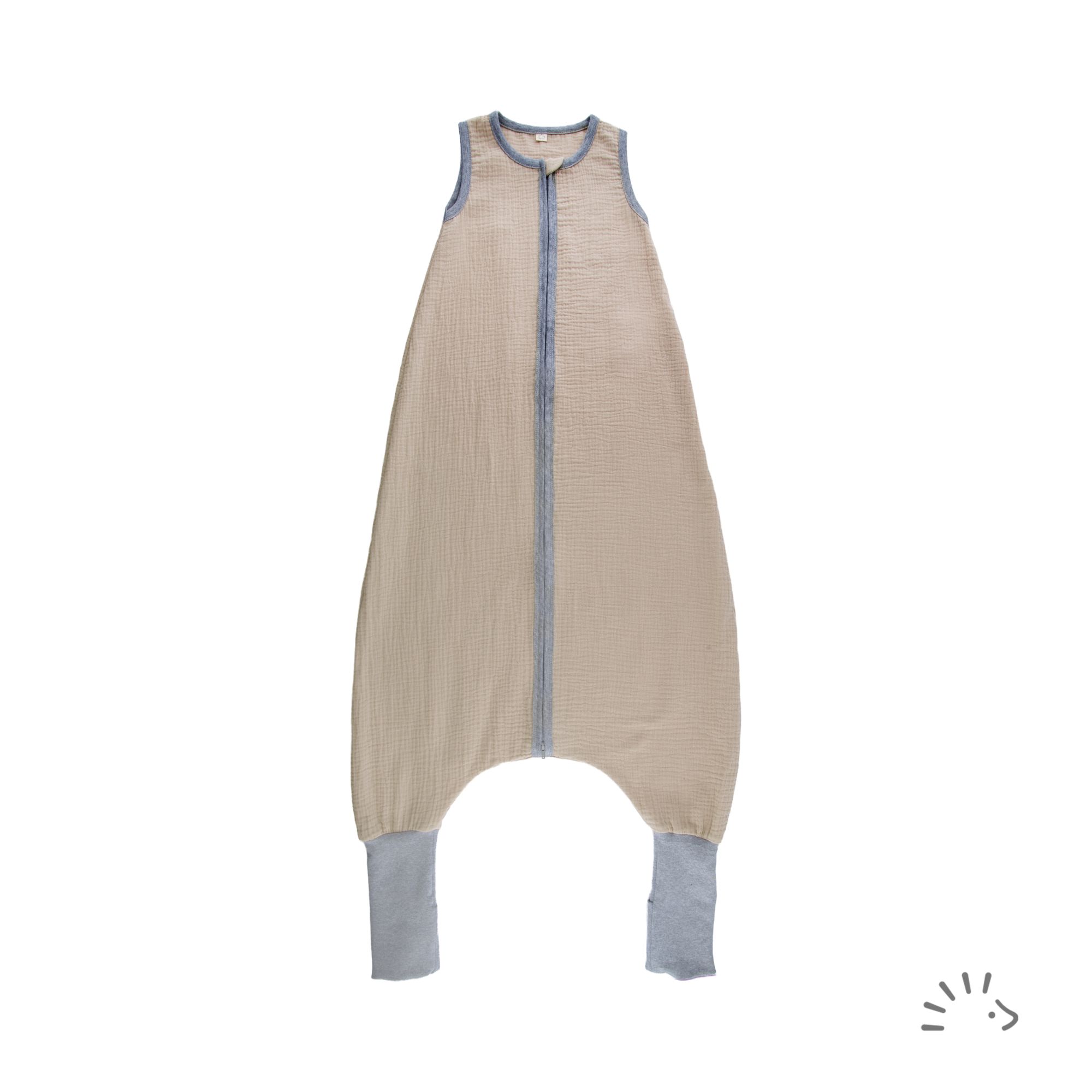 Schlafsack mit Beinen Musselin GOTS