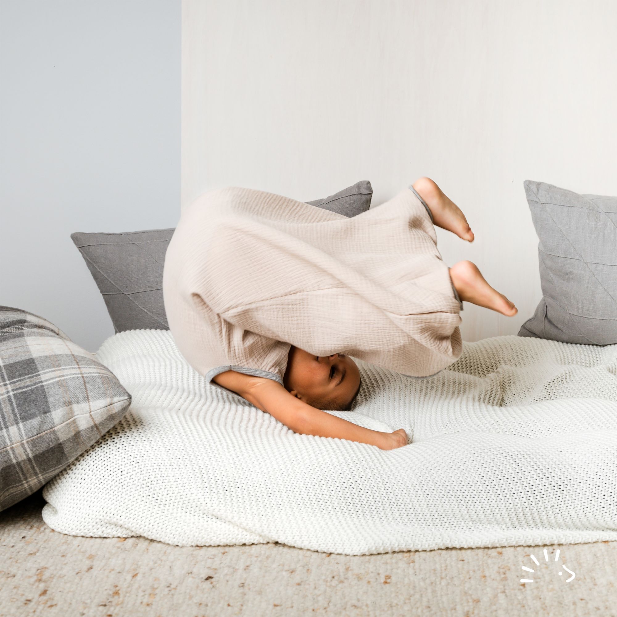 Schlafsack mit Beinen Musselin GOTS