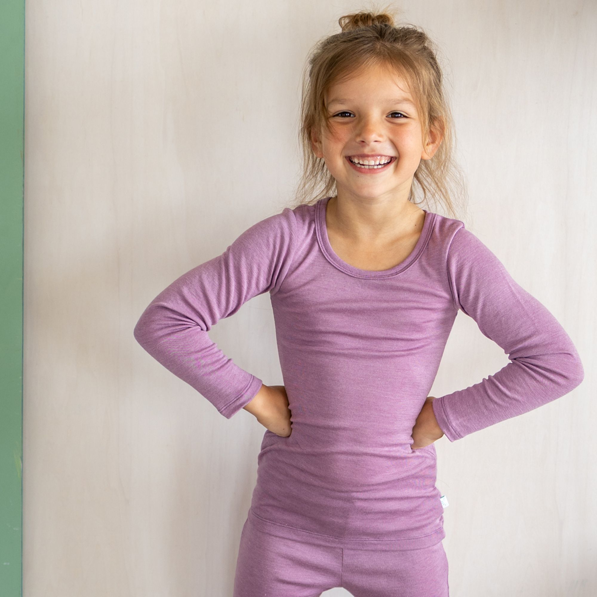 Unterhemd langarm Wolle-Seide GOTS