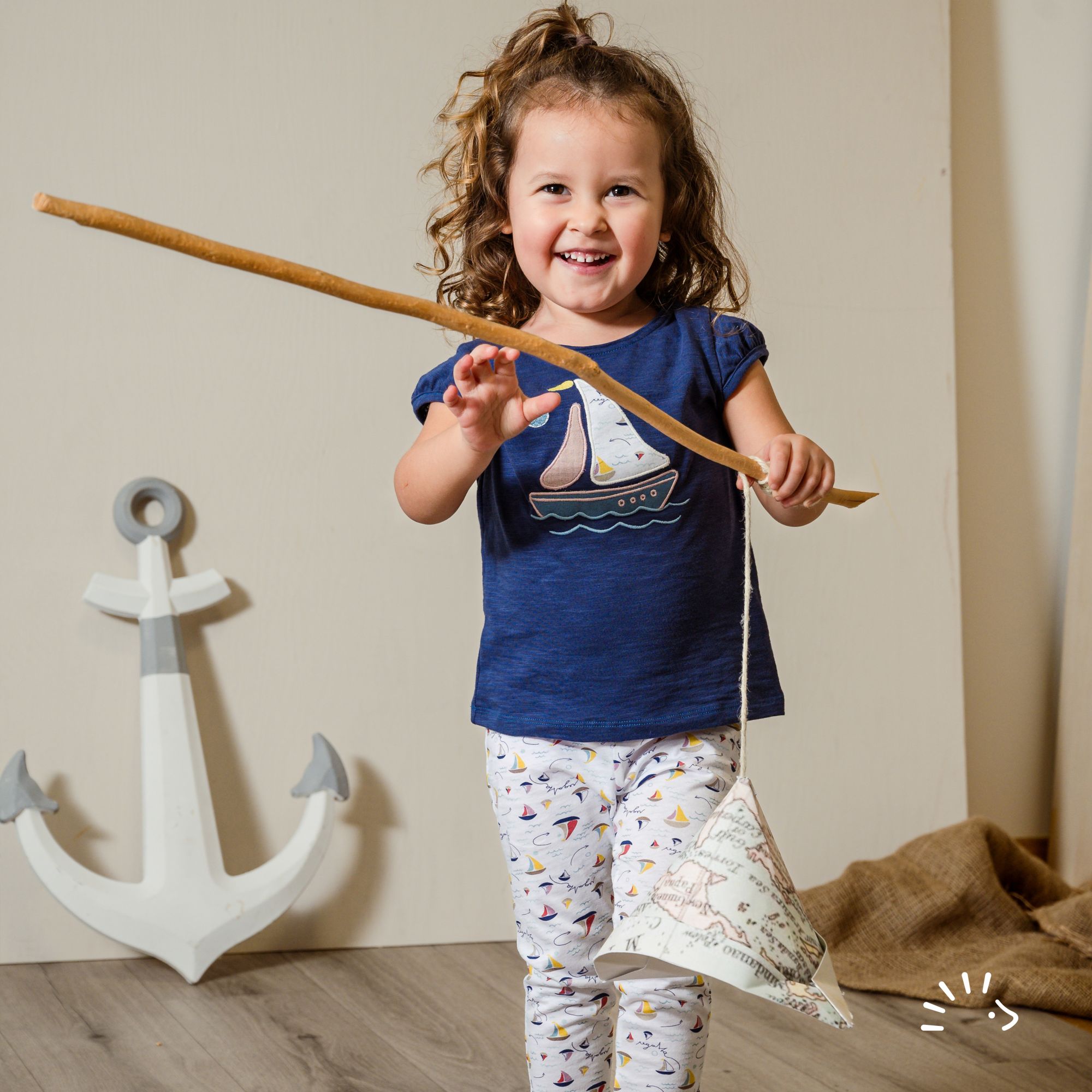 Shirt mit Puffärmel Slub Jersey GOTS