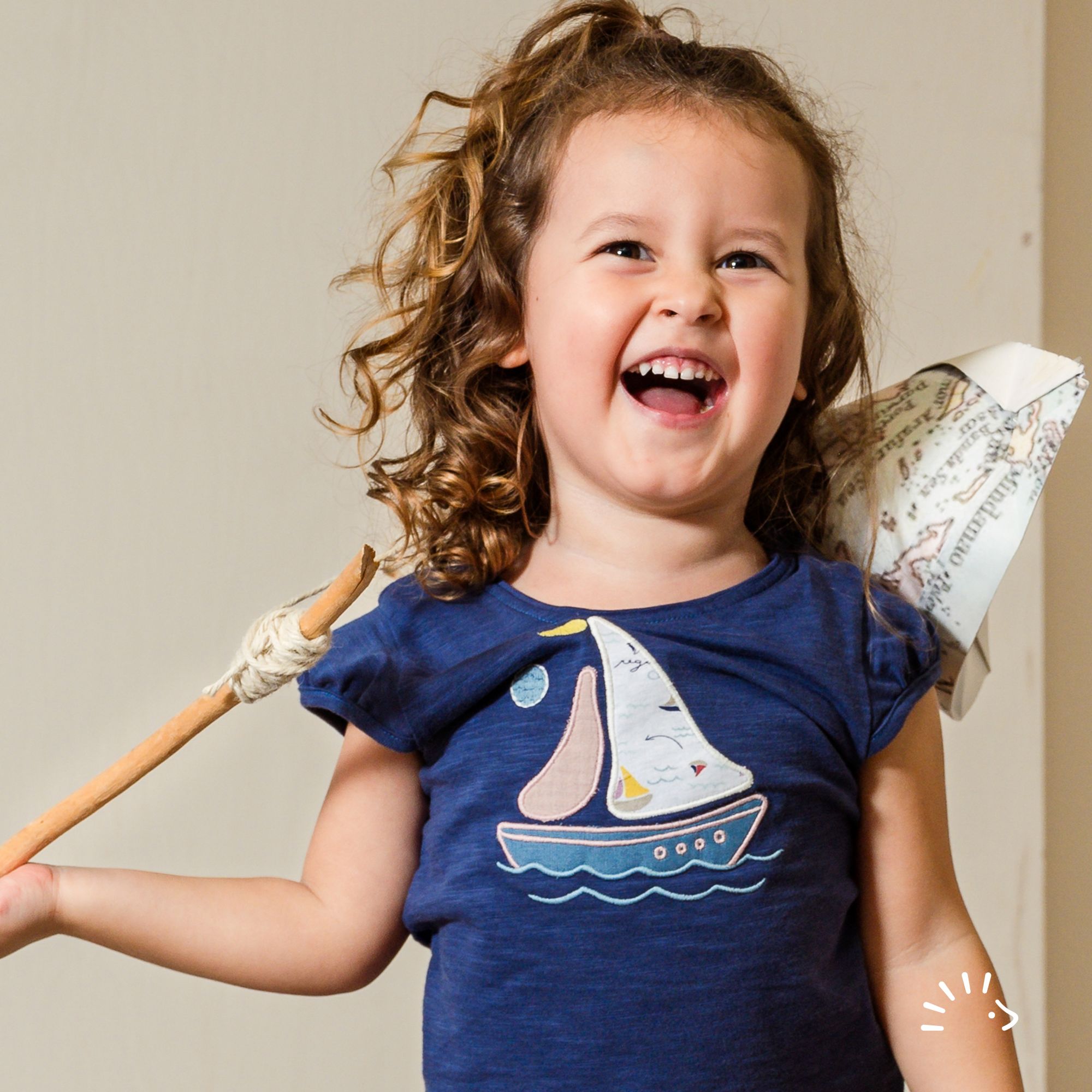 Shirt mit Puffärmel Slub Jersey GOTS