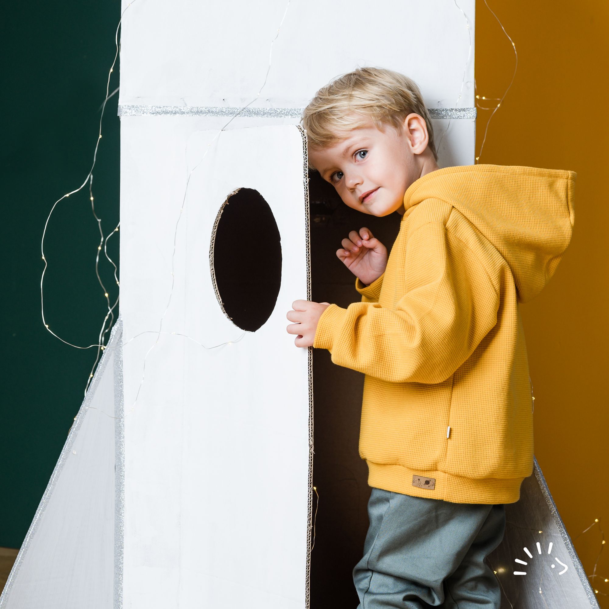 Hoodie Miniwaffle GOTS