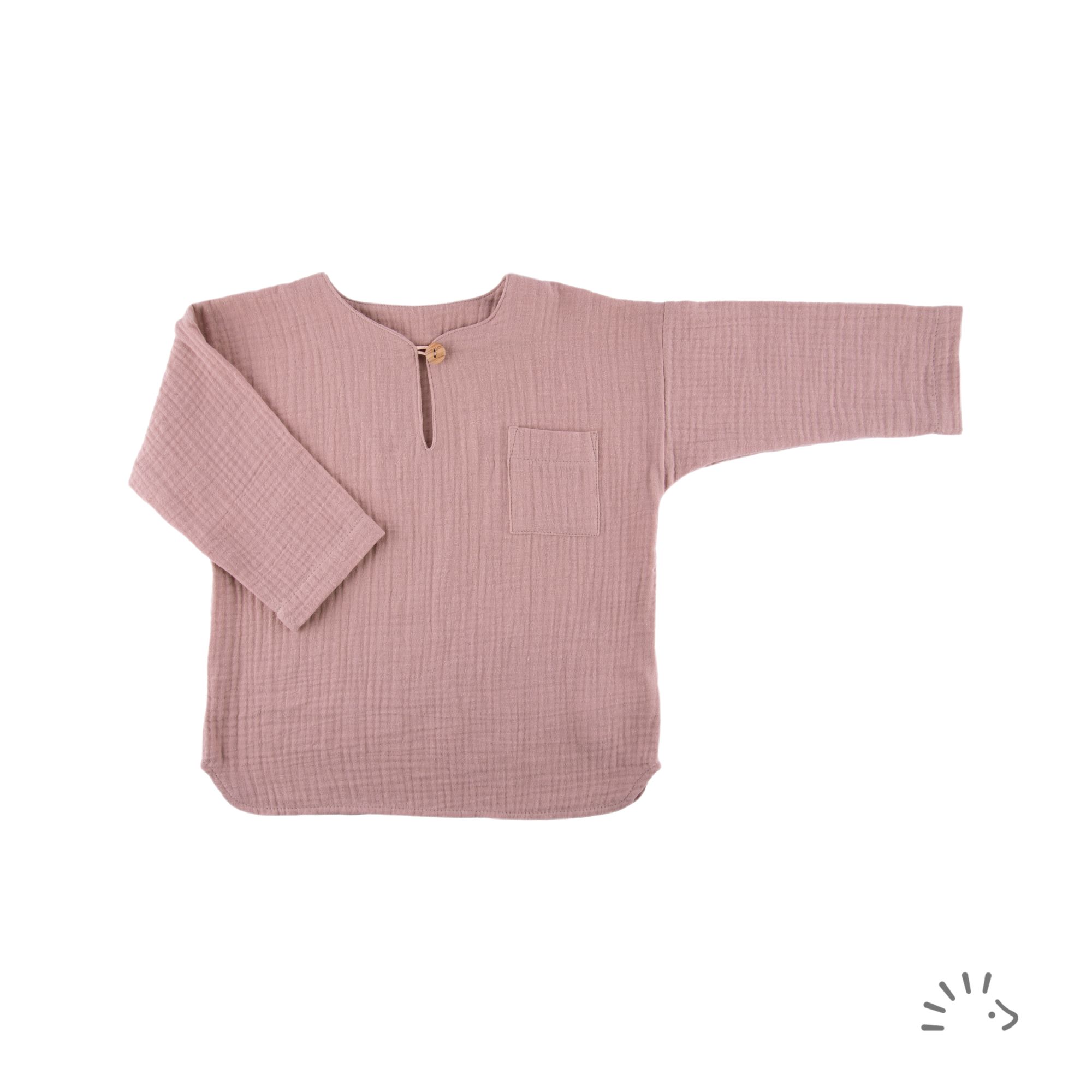 Langarmshirt Musselin GOTS