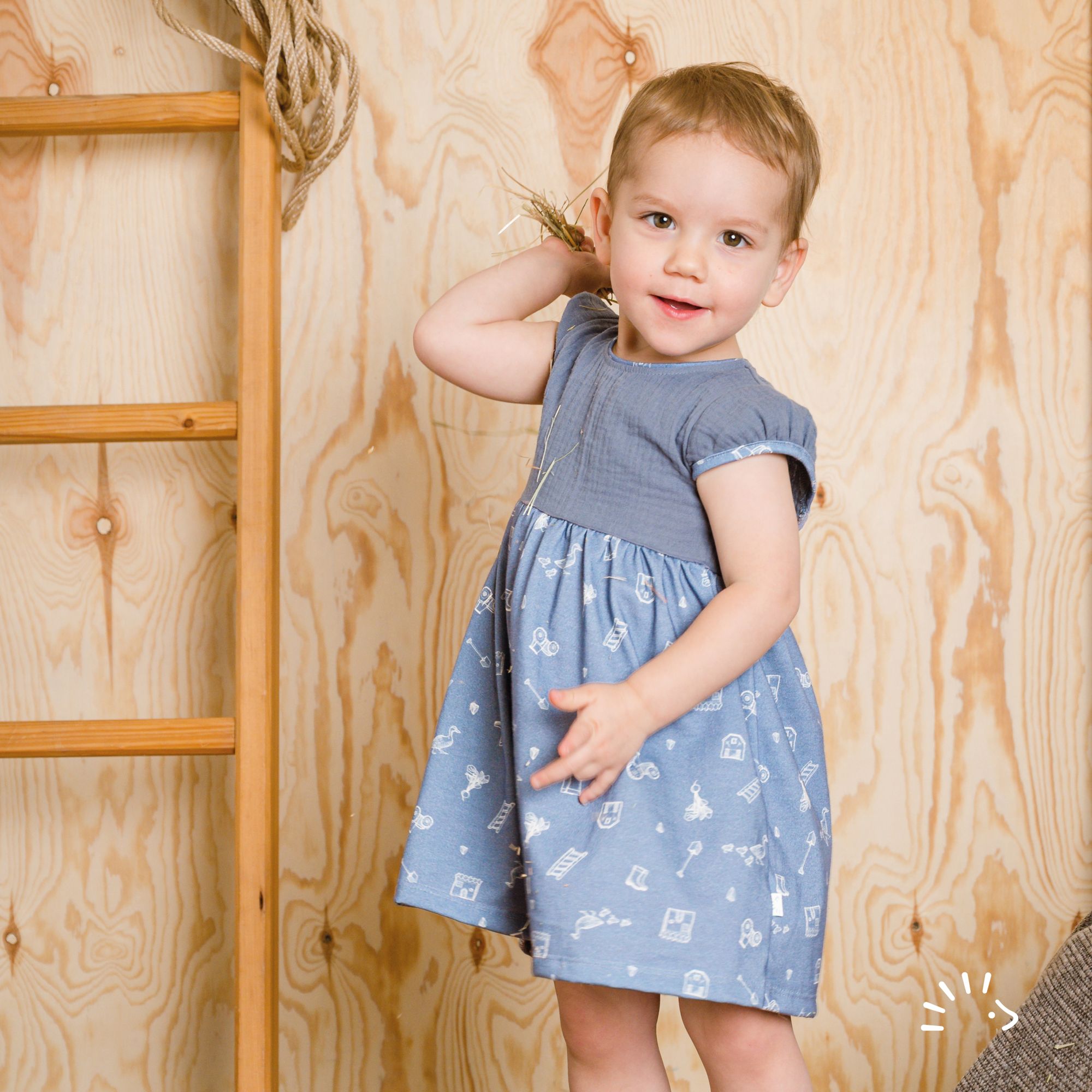 Kurzarmkleid Single Jersey GOTS