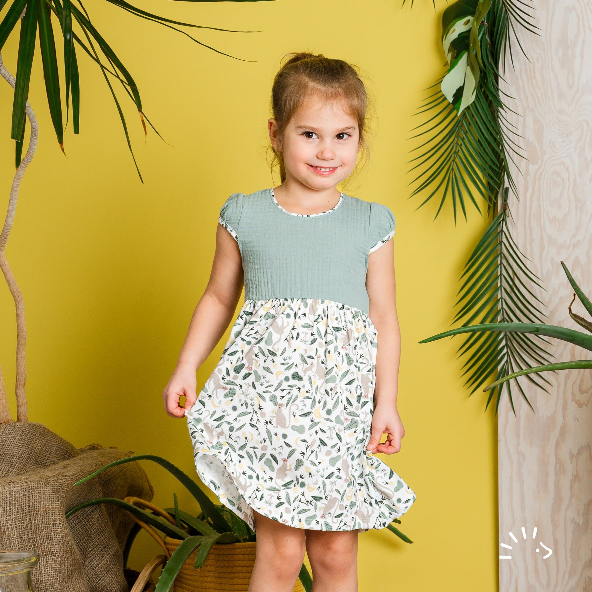 Kurzarmkleid Single Jersey GOTS