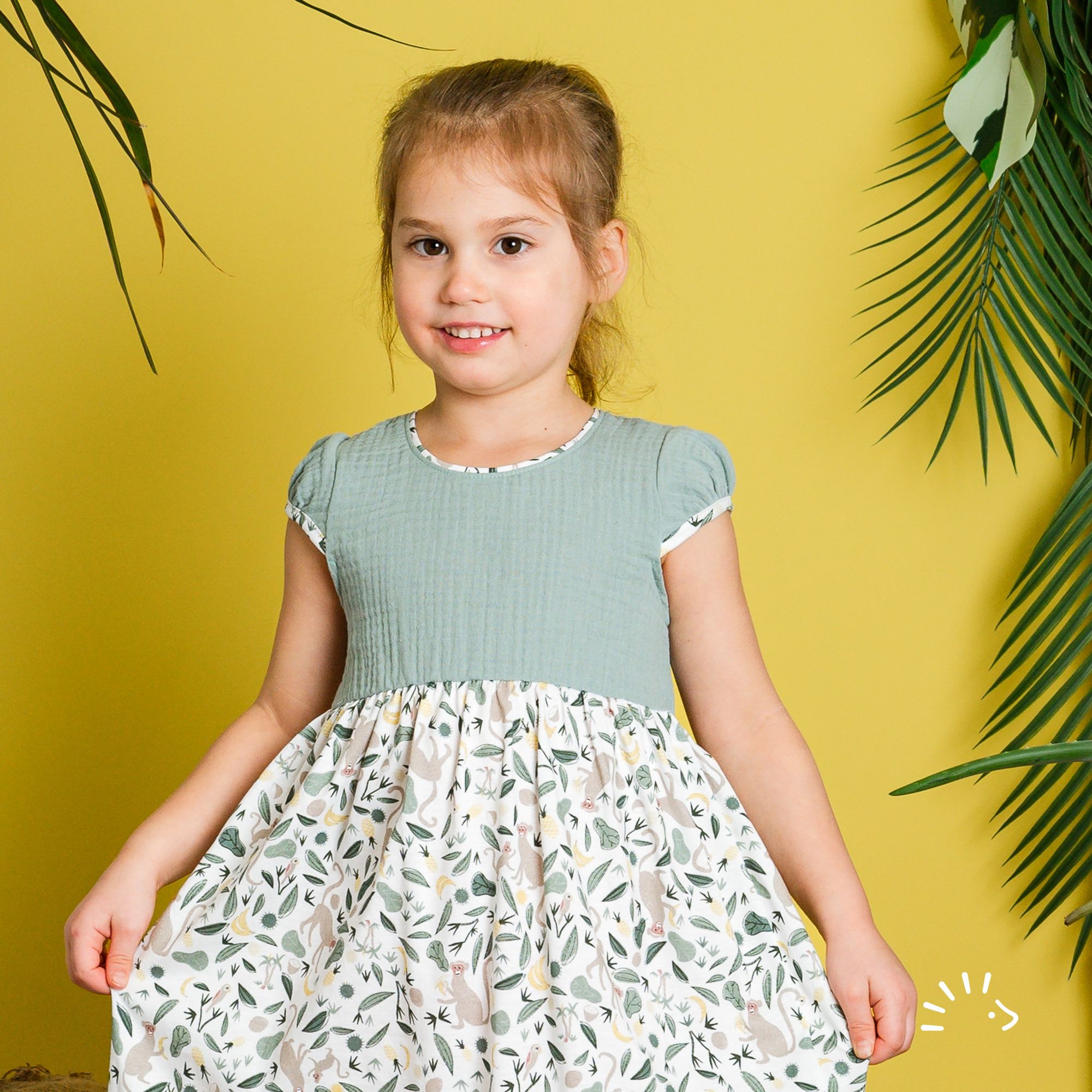 Kurzarmkleid Single Jersey GOTS