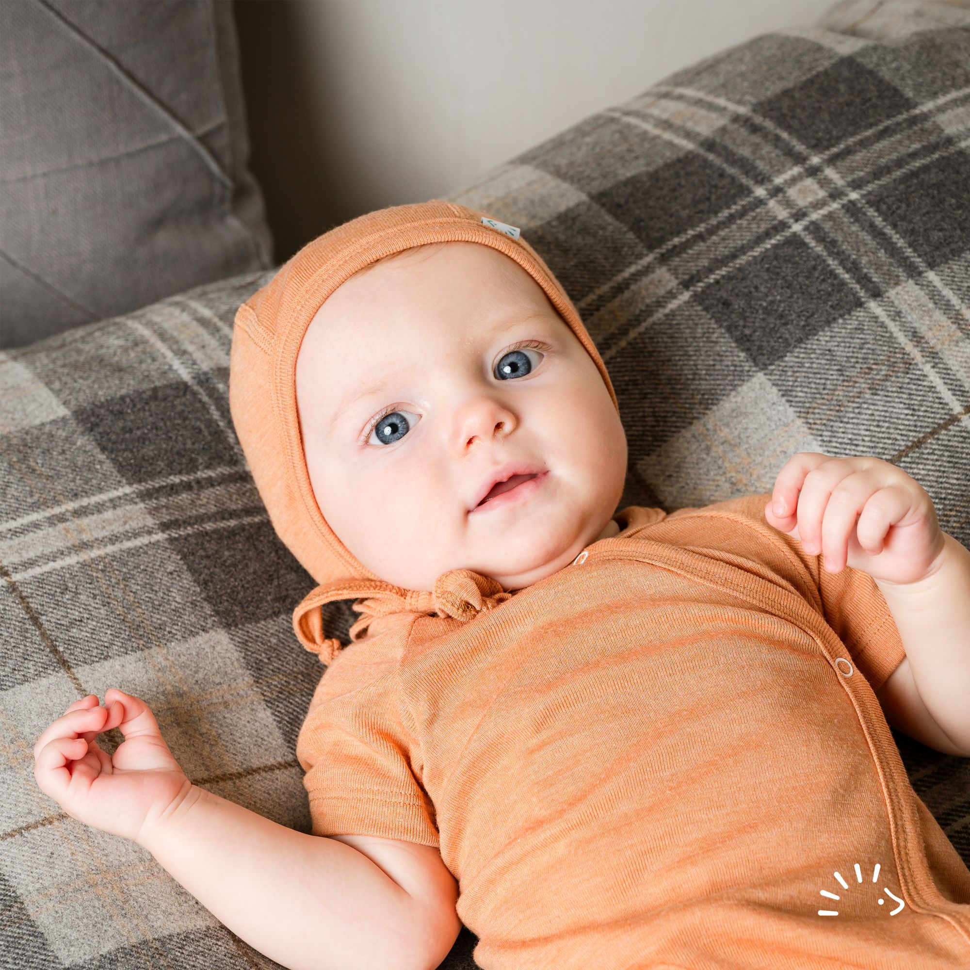 Babymütze Wolle-Seide GOTS