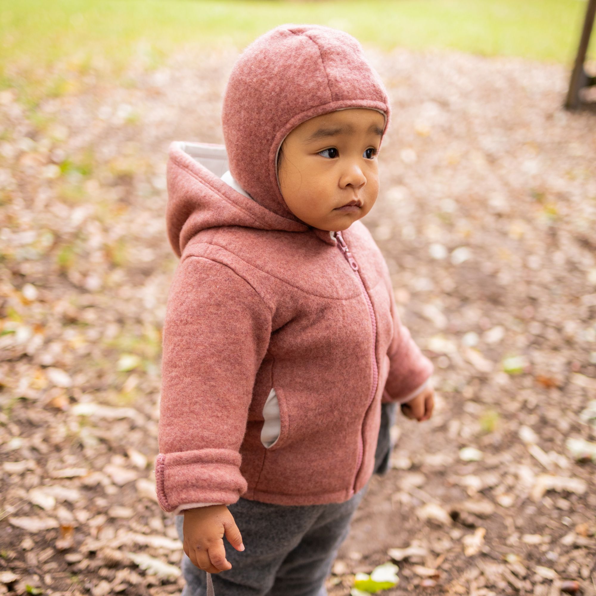 Schlupfhaube Wollfleece GOTS